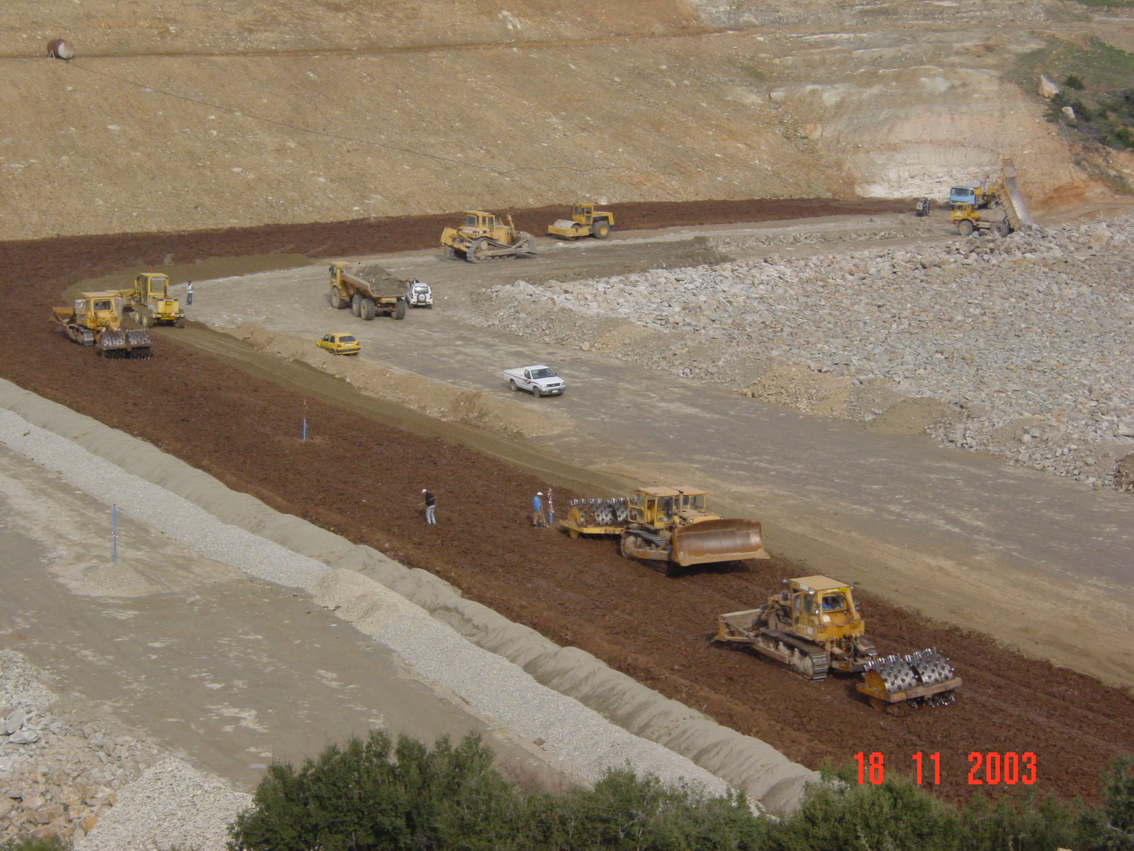 Εργασίες Συμπίεσης Αργίλλου Φράγματος Λιβαδίου