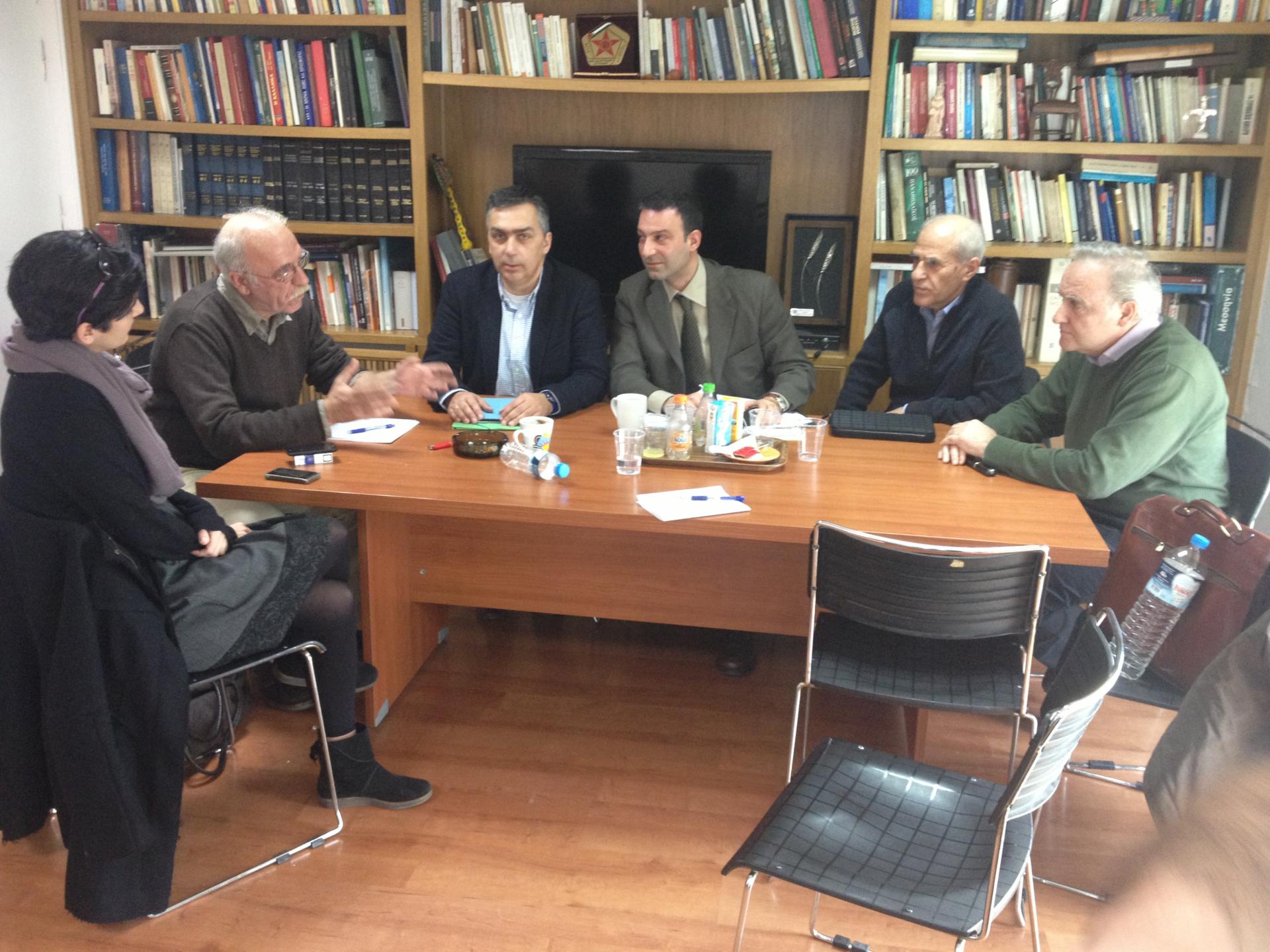 Συνάντηση με ΓΓ ΣΥΡΙΖΑ κ. Βίτσα