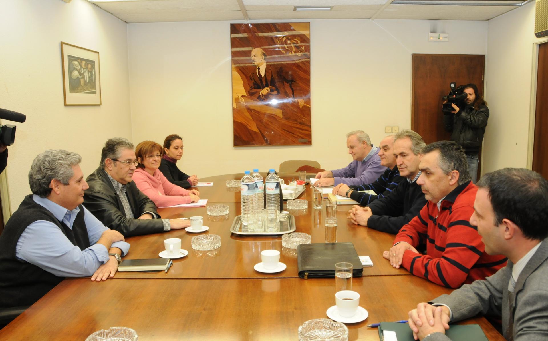 Συνάντηση με ΓΓ ΚΚΕ κ. Κουτσούμπα