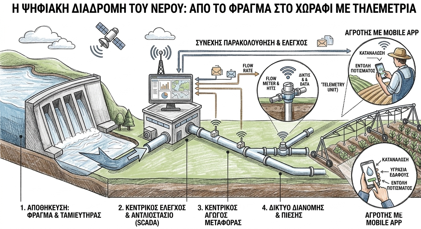 Ψηφιακή διαδρομή νερού προς το χωράφι1