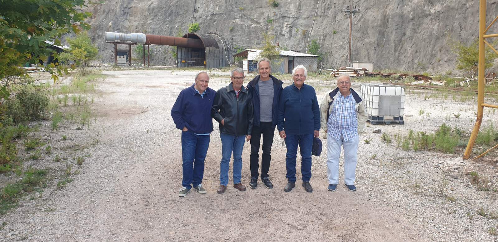 2022 09 22 Επίσκεψη μελών ΕΔΥΘΕ στην έξοδο της σήραγγας εκτροπής Αχελώου